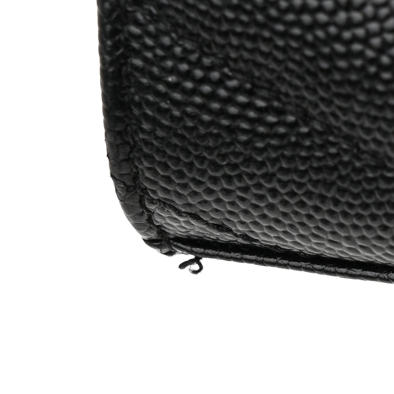 Saint Laurent Grain De Poudre Matelasse Chevron Monogram Chain Wallet Black 11 of 14