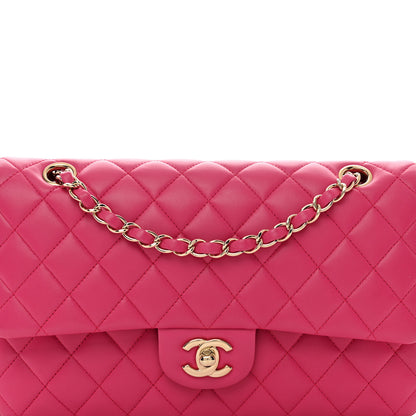 Chanel Lambskin Quilted Medium Double Flap Pink 8 of 10