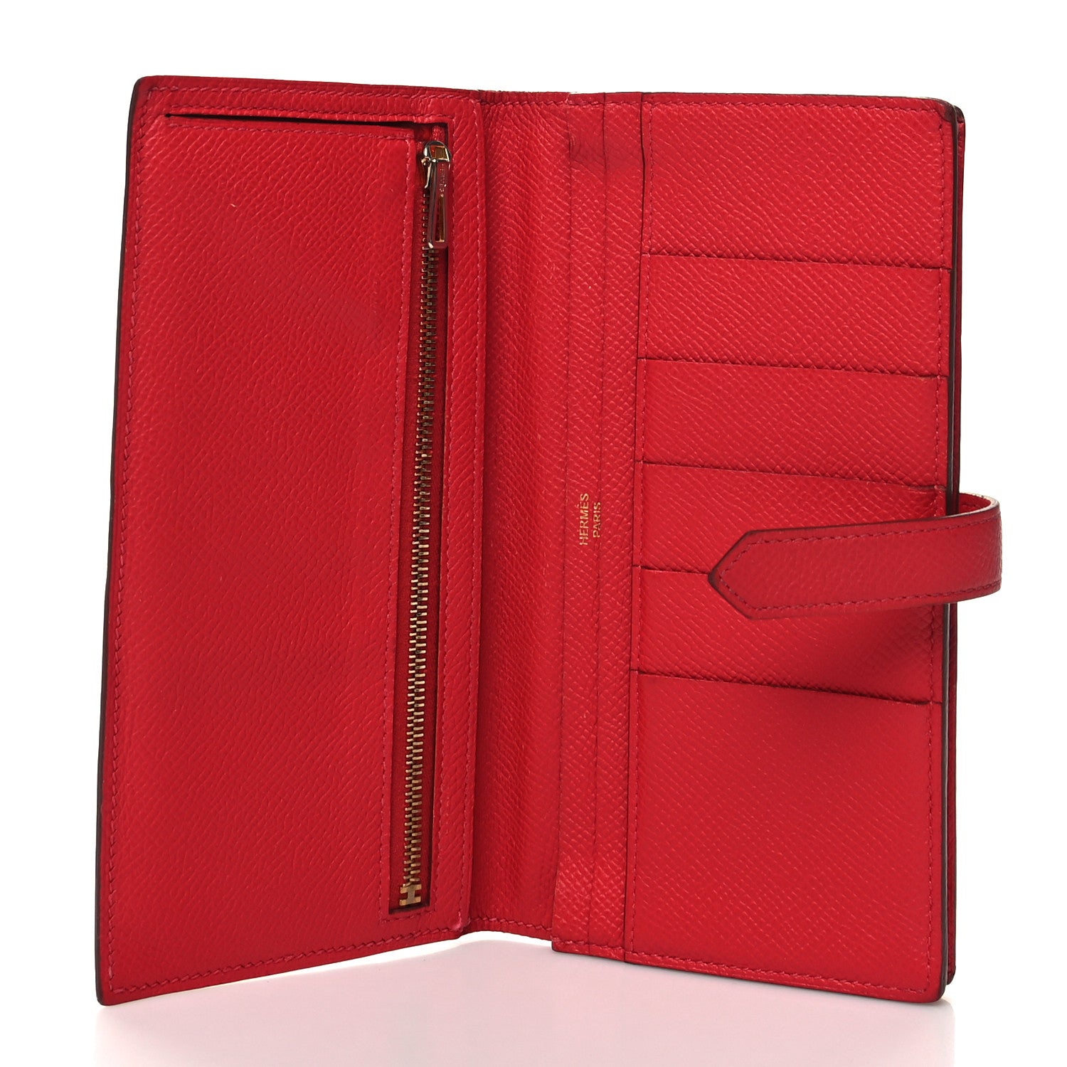 Hermes Epsom Bearn Gusset Wallet Rose Jaipur 5 of 10