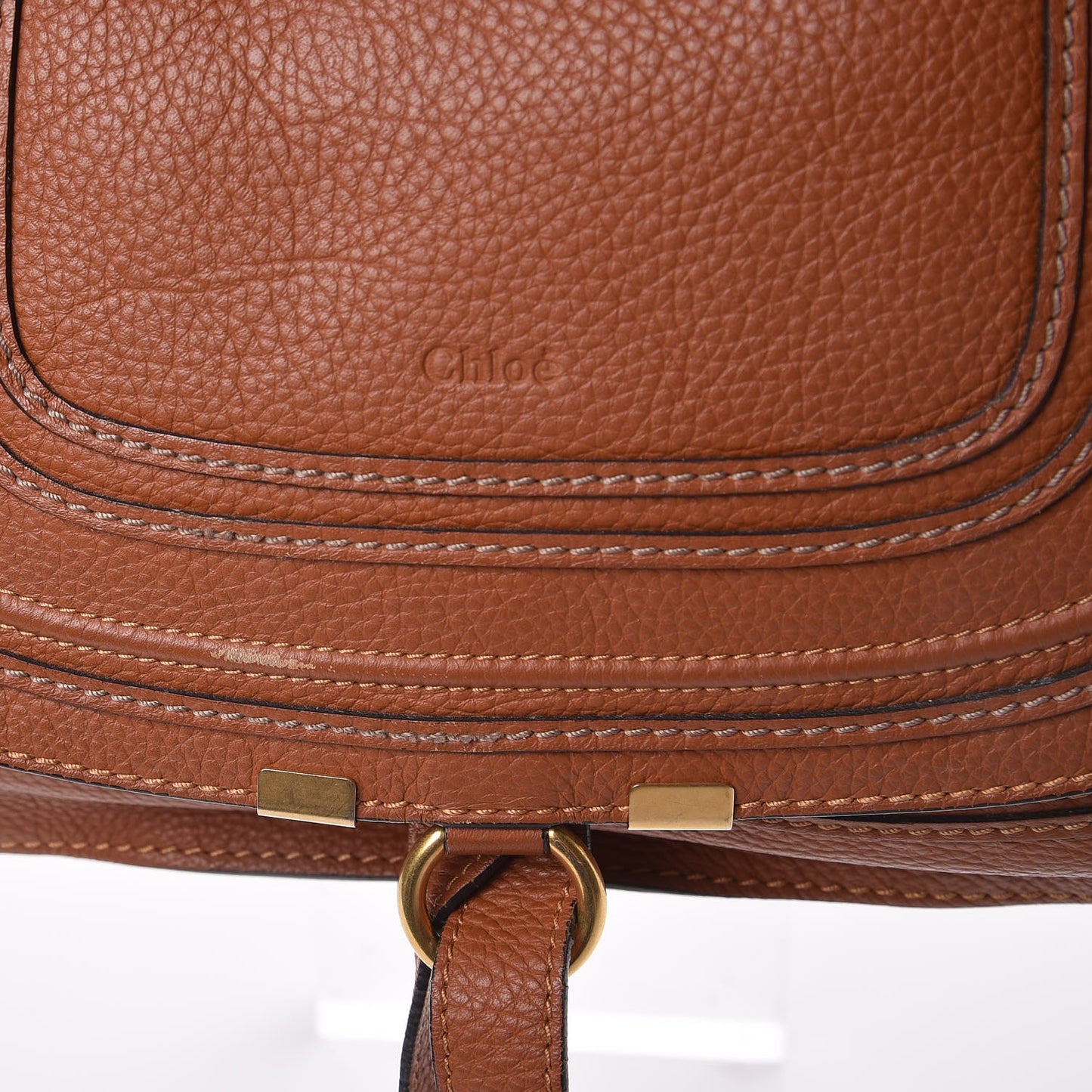 Calfskin Medium Marcie Satchel Tan