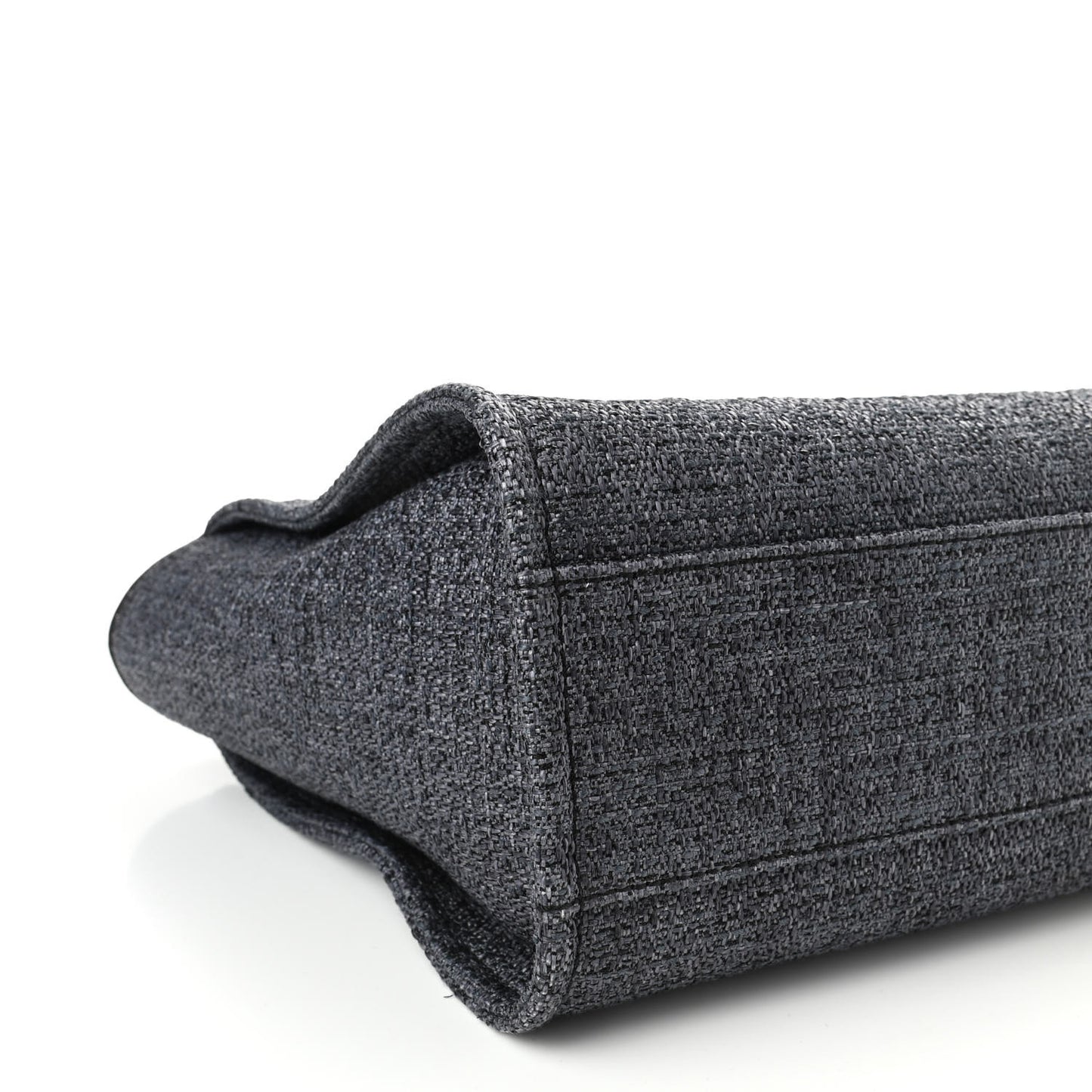 Lurex Boucle Small Deauville Tote Black