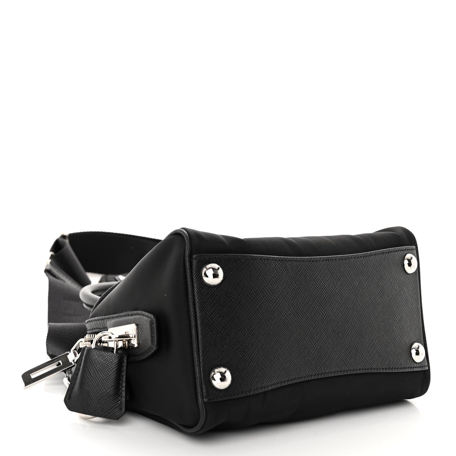 Prada Nylon Saffiano Re-Edition 2005 Top Handle Crossbody Bag Black 4 of 9