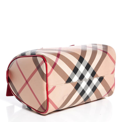 Burberry Nova Check Chester Bowling Small Bag Red 4 of 7