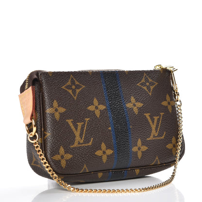 Louis Vuitton Monogram My LV Heritage Mini Pochette Accessories Black Blue Marine 3 of 8