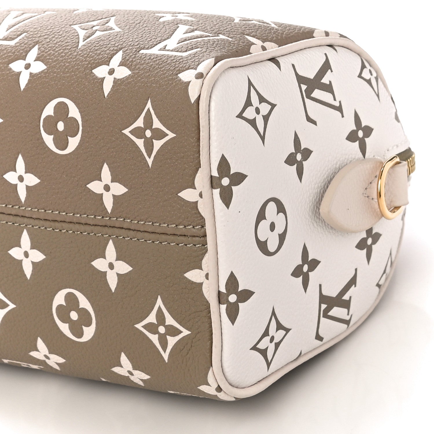 Louis Vuitton Empreinte Monogram Spring in the City Speedy Bandouliere 20 Kaki Beige Cream 9 of 9