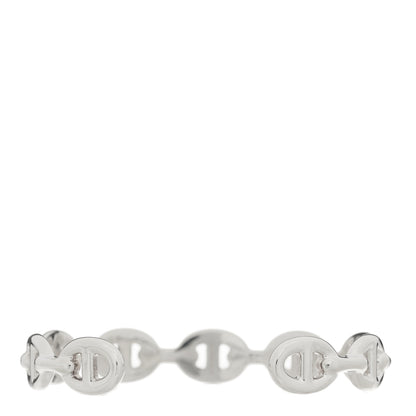 Hermes Sterling Silver MM Chaine d'Ancre Enchainee Cuff Bracelet ST 2 of 4