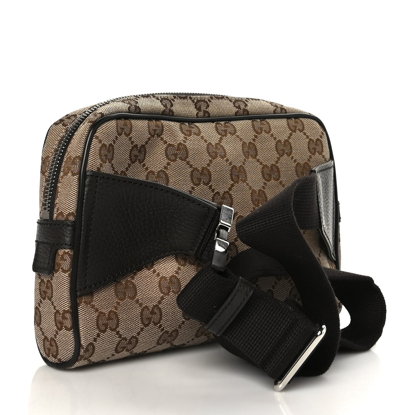 Monogram Dollar Calfskin Belt Bag Beige Ebony Testa di Moro Marrone Scuro