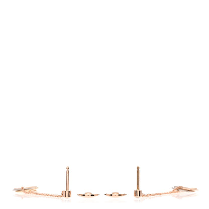 Cartier 18K Pink Yellow White Gold Diamond Small Trinity Drop Earrings 3 of 4