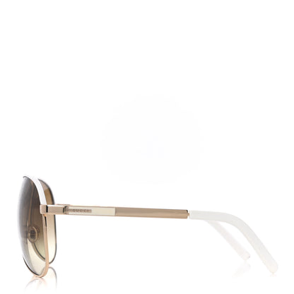 Gucci Aviator Sunglasses 1827/S White Gold 3 of 7