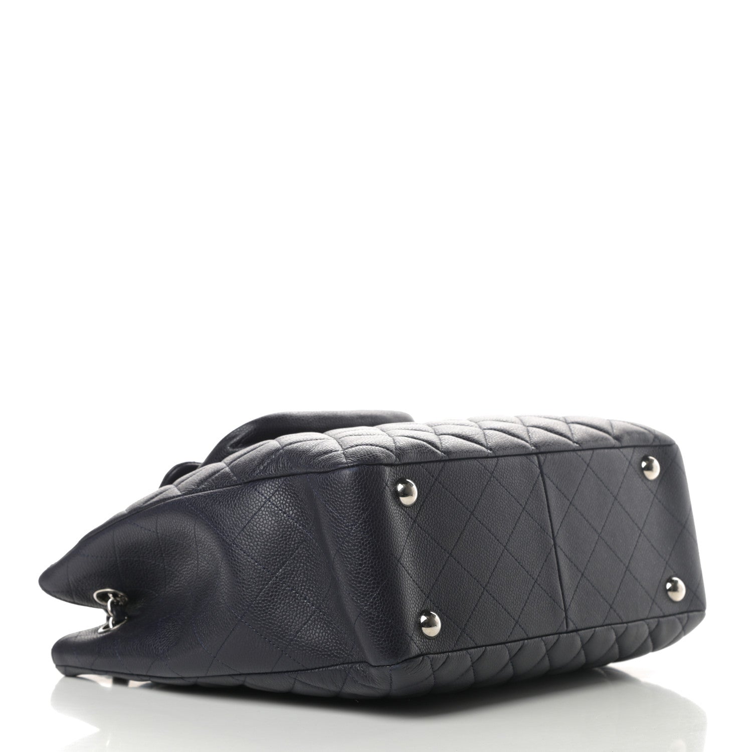 Chanel Caviar Quilted Flap Tote Marine 4 of 11