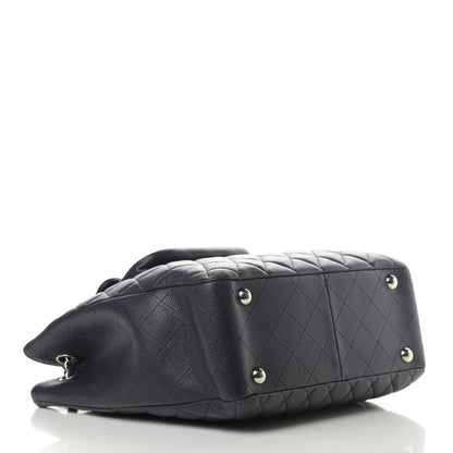 Chanel Caviar Quilted Flap Tote Marine 4 of 11