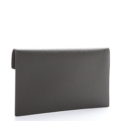 Saint Laurent Grain De Poudre Uptown Pouch Pebble 2 of 7