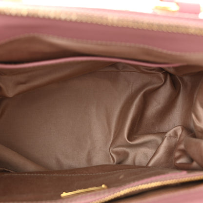 Miu Miu Goatskin Madras Bowling Bag Rosa 5 of 9