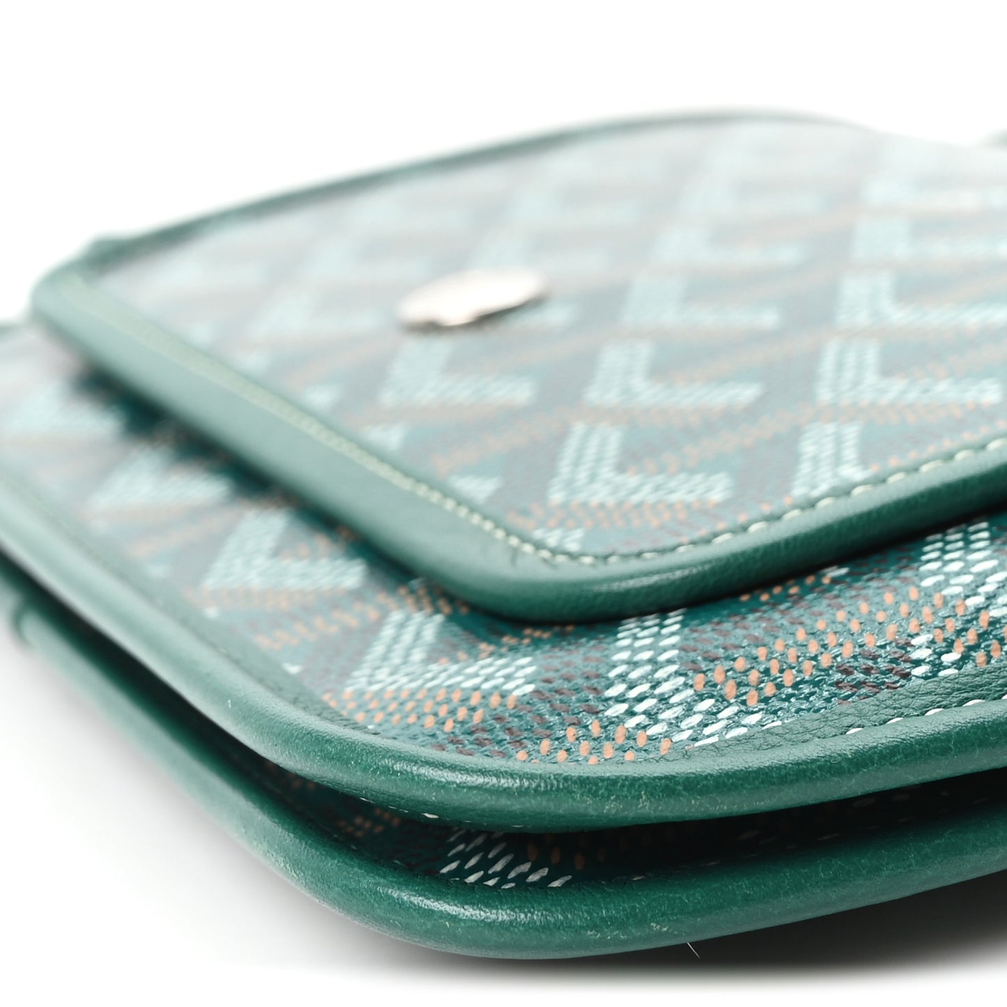 Goyardine Plumet Wallet Clutch Green