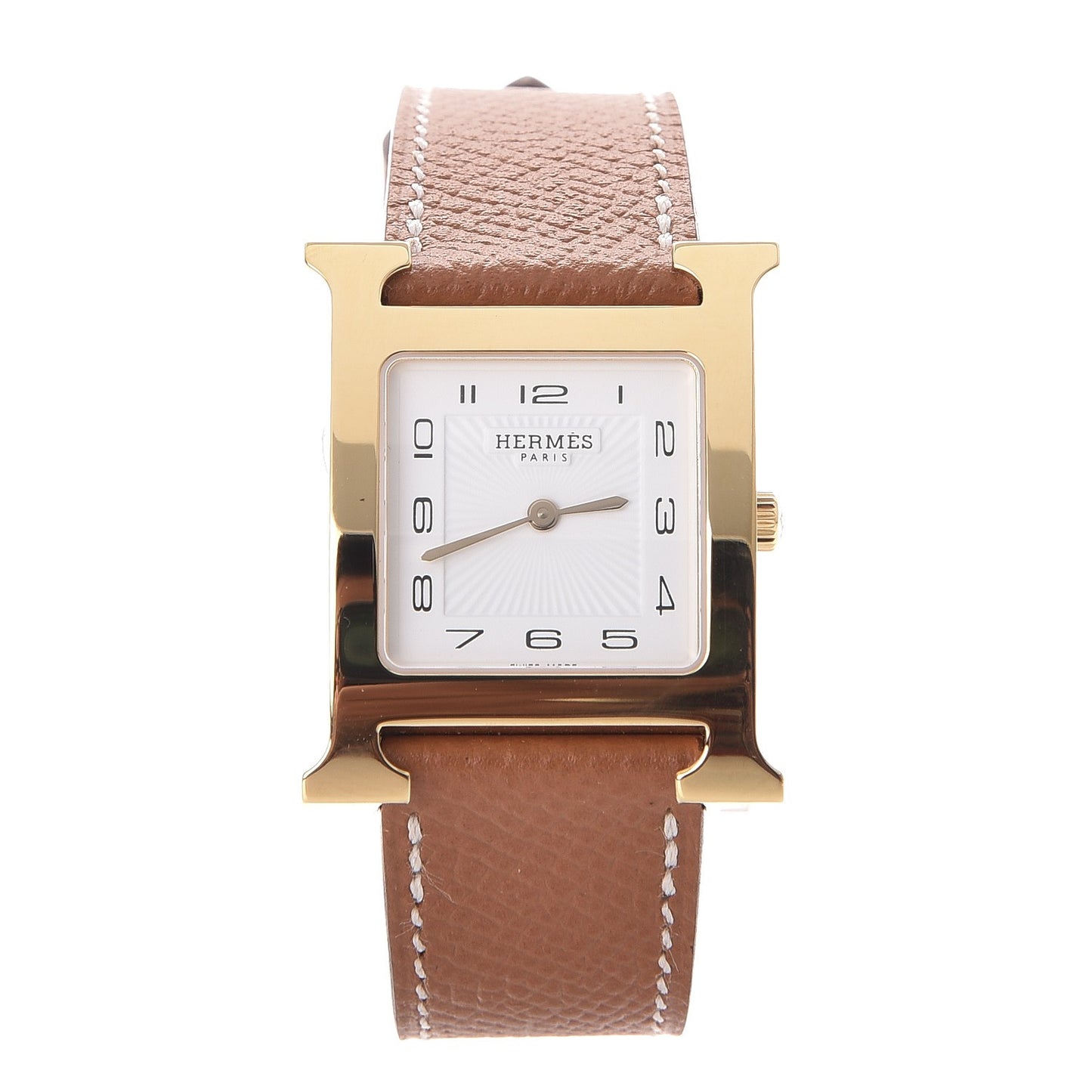 Stainless Steel Epsom 26mm Heure H Hour Quartz Watch Gold