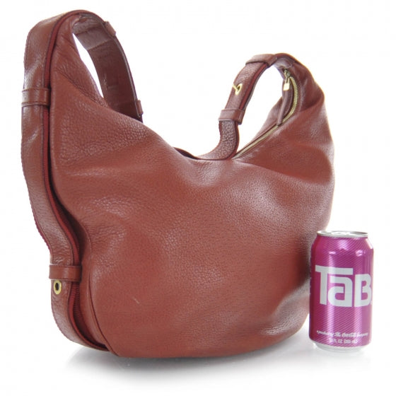 SALVATOREFERRAGAMOLeatherGanciniHoboRed