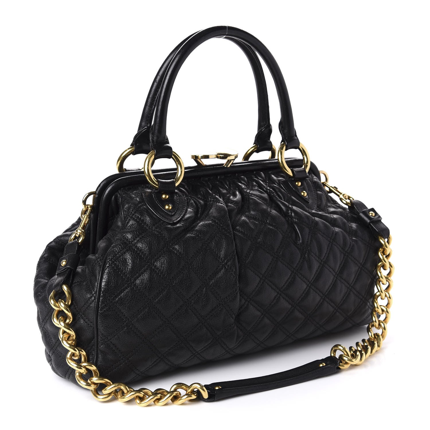 Marc Jacobs Calfskin Quilted Stam Black 4 of 11
