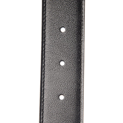Hermes Box Togo Strie 32mm H Belt 90 Black Etain 5 of 6