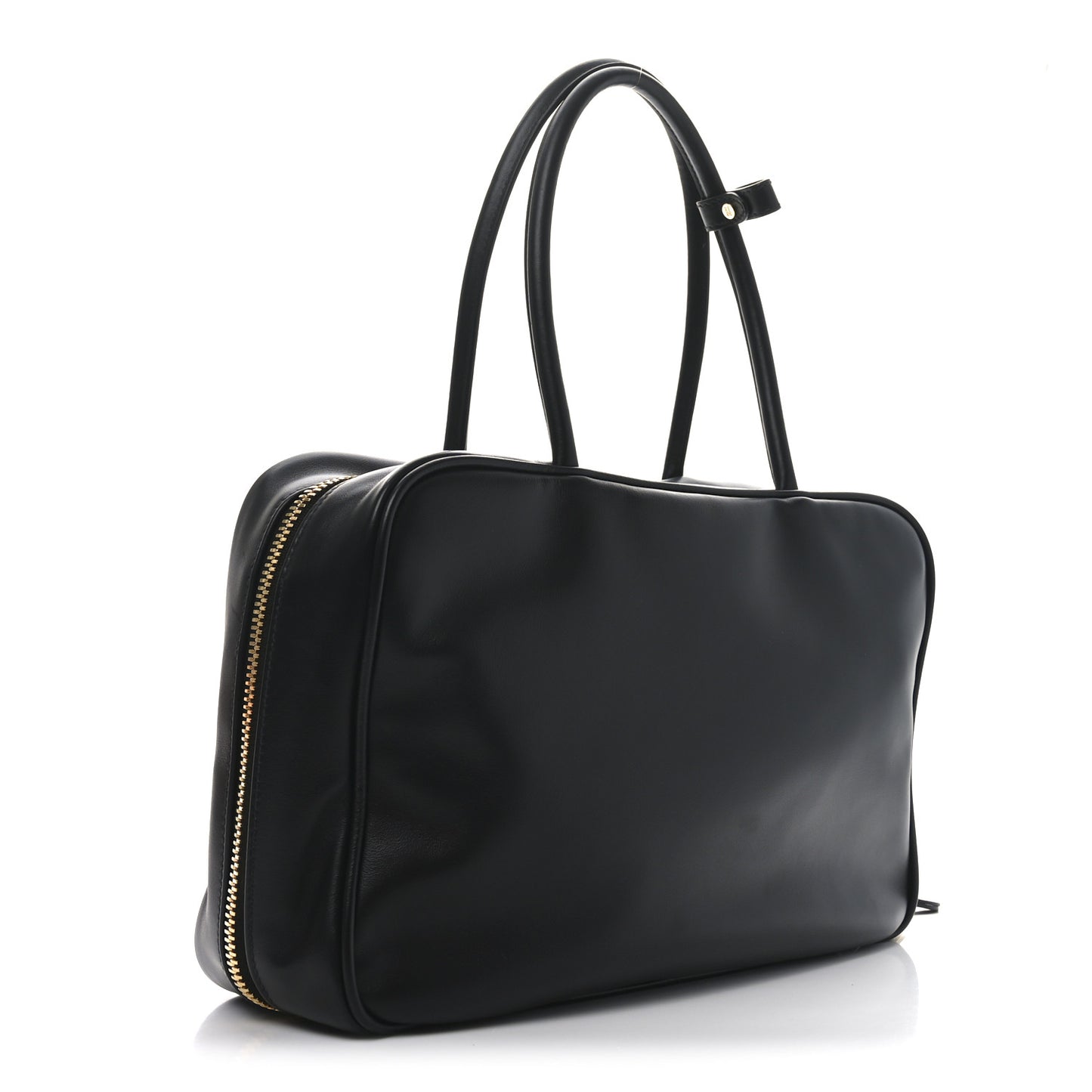 Soft Calf Softy Large Beau Top Handle Bag Black