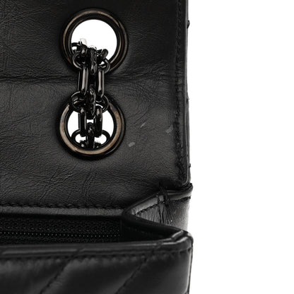 Chanel Aged Calfskin Chevron Quilted 2.55 Reissue Mini Flap So Black 12 of 13