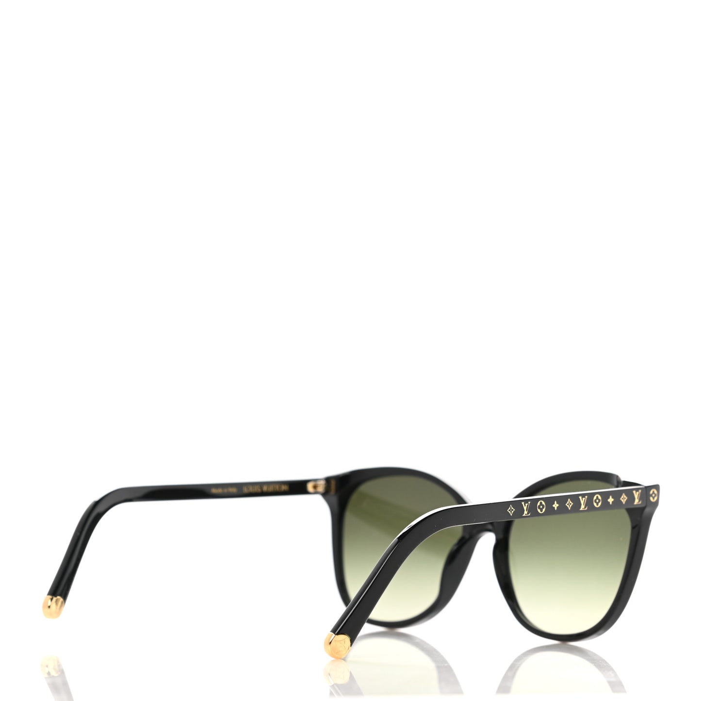 Acetate My Monogram Light Cat Eye Sunglasses Z1657W Black