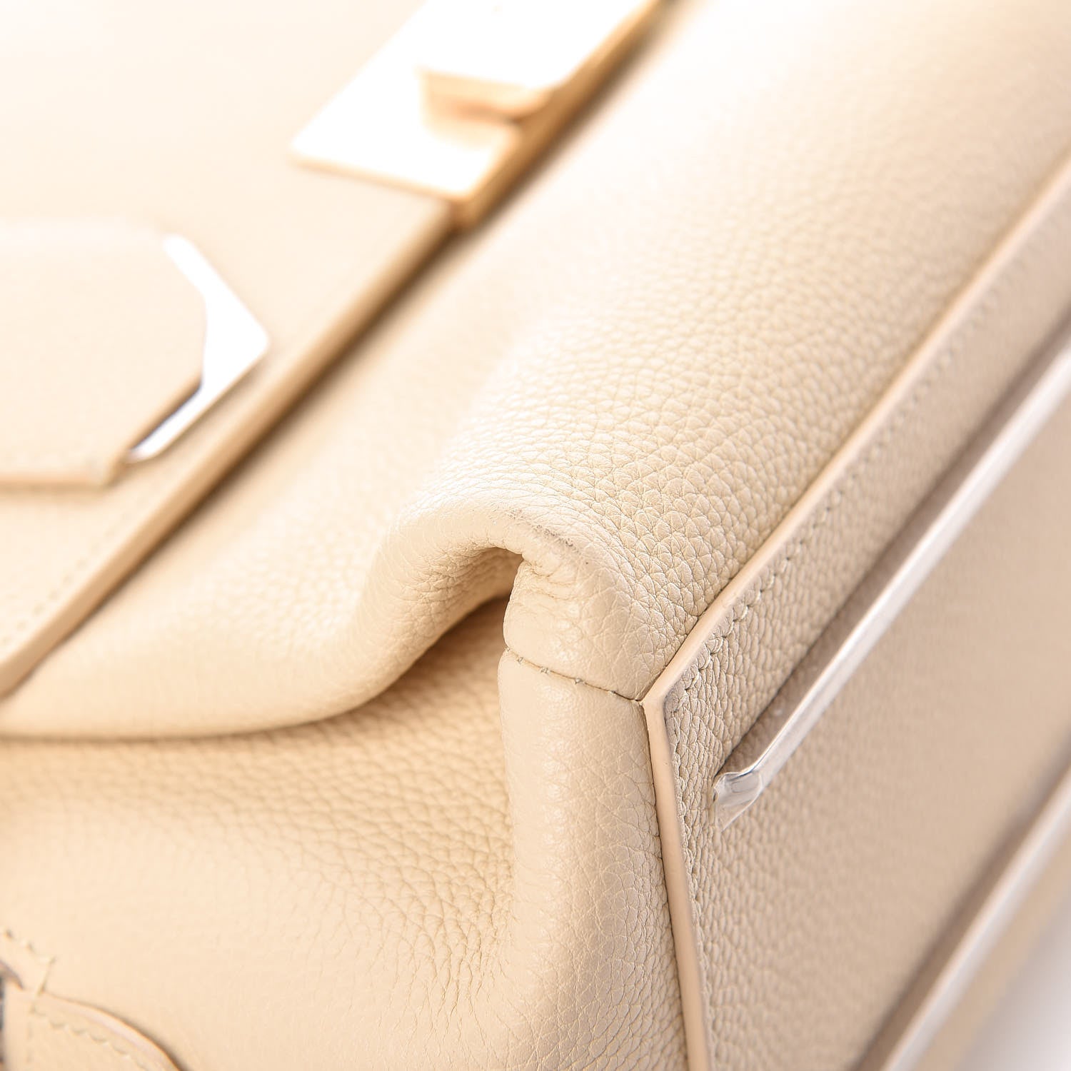 Balenciaga Grained Calfskin Le Dix Small Soft Cartable Blanc Creme 12 of 12