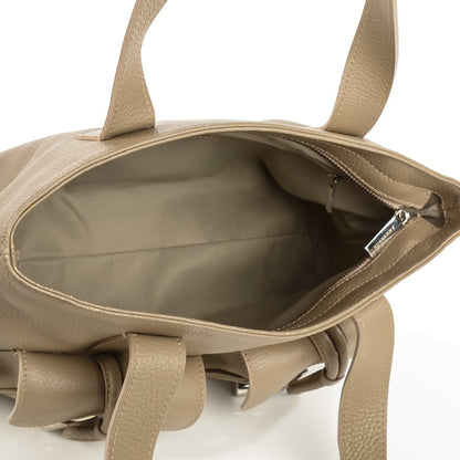 Burberry Calfskin Horn Toggle Tote Beige 5 of 7