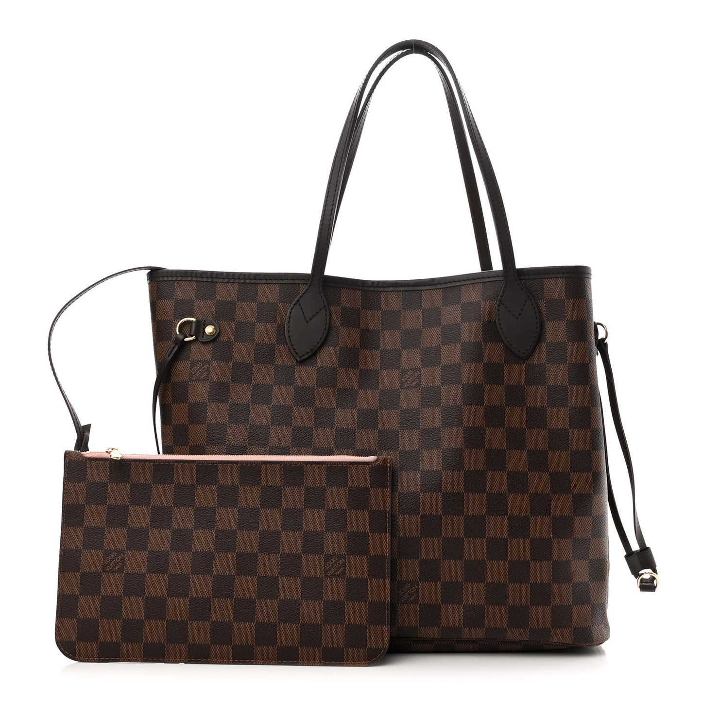 Damier Ebene Neo Neverfull MM Rose Ballerine