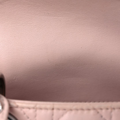Christian Dior Lambskin Cannage Mini Lady Dior Crystal Strap Rose Poudre 11 of 24