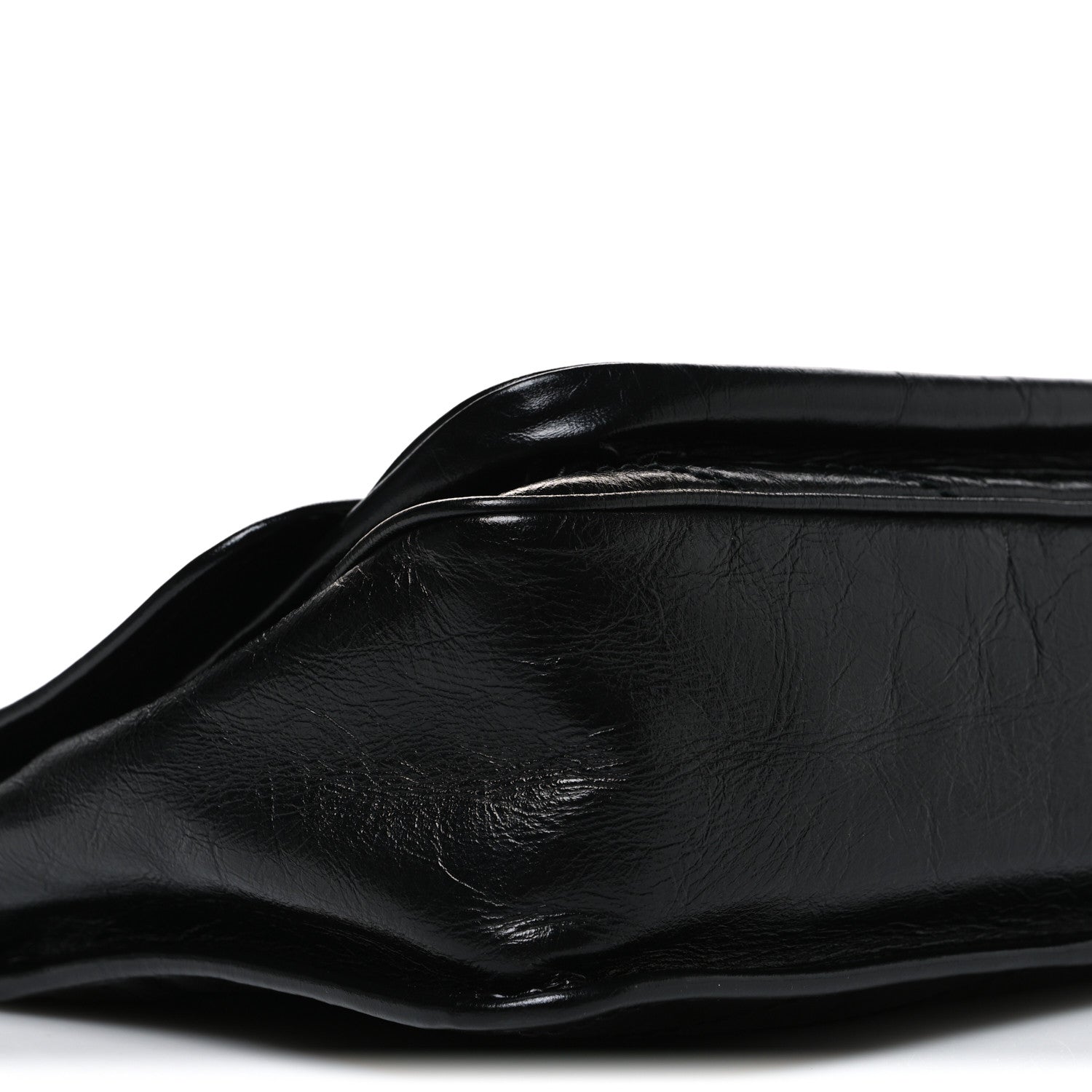 Saint Laurent Crinkled Calfskin Matelasse Monogram Medium Niki Chain Satchel Black 9 of 10
