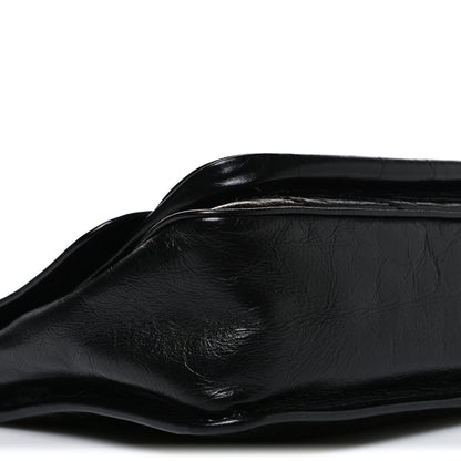 Saint Laurent Crinkled Calfskin Matelasse Monogram Medium Niki Chain Satchel Black 9 of 10