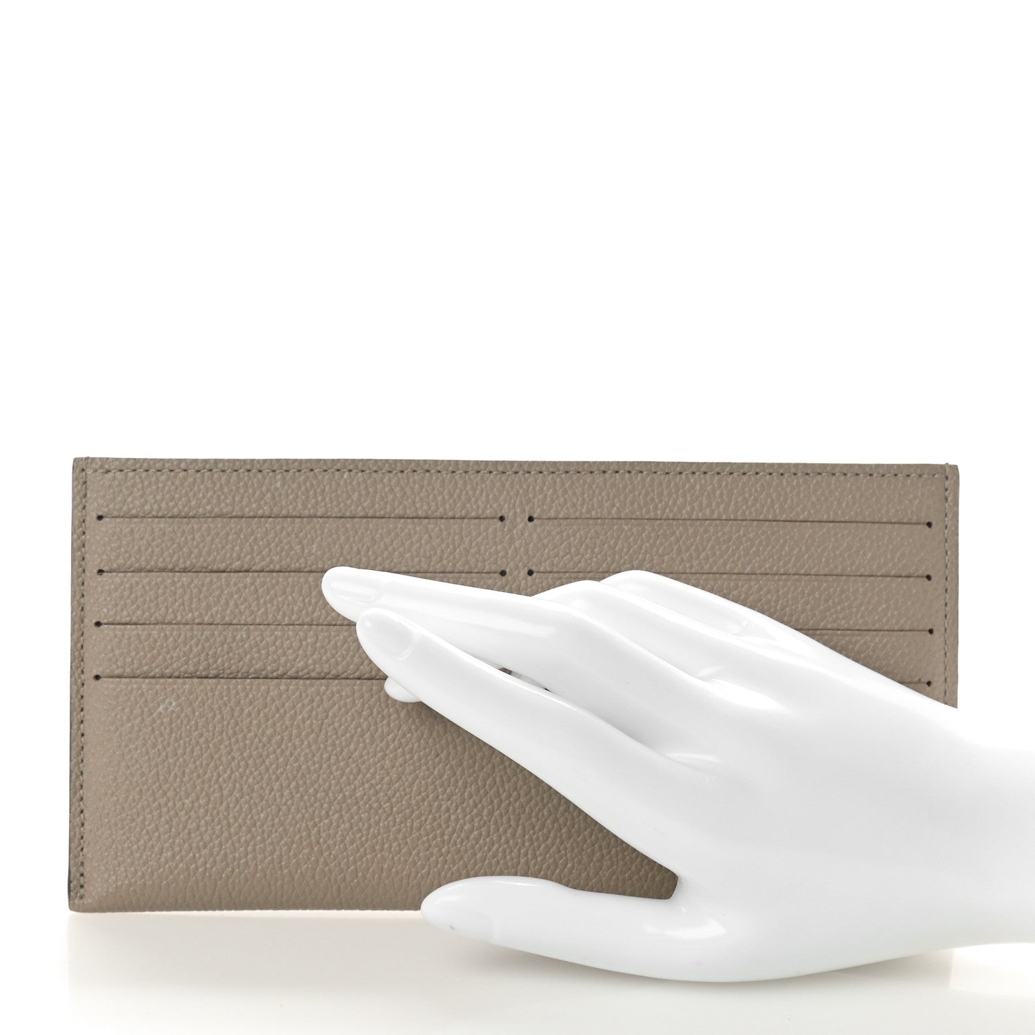 Louis Vuitton Calfskin Felicie Chain Wallet Card Holder Insert Tourterelle 2 of 6