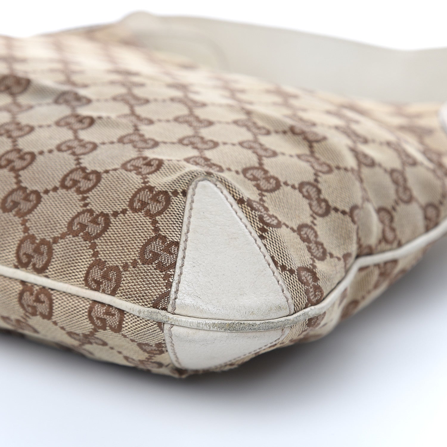 Gucci Monogram Creole Hobo Ivory 10 of 20