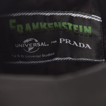 Prada X UNIVERSAL STUDIOS Tessuto Nylon Soft Calfskin Frankenstein Heart Chain Shopping Tote Black 7 of 12