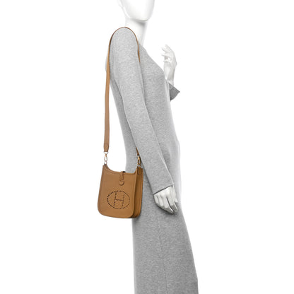 Hermes Taurillon Clemence Evelyne TPM Biscuit 3 of 11
