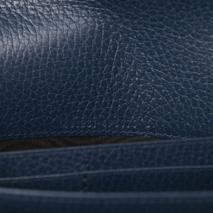 Gucci Dollar Calfskin Crystal Mini Dionysus Chain Wallet Blue Agata Black Diamond 6 of 10