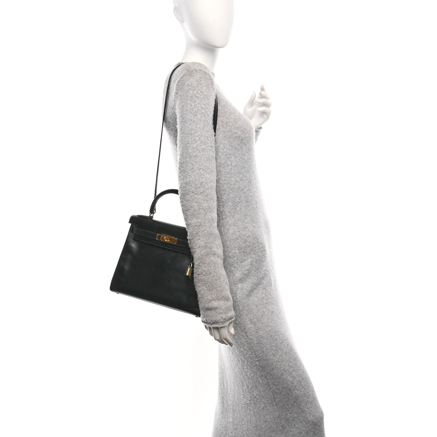 Hermes Box Kelly Retourne 28 Black 2 of 10