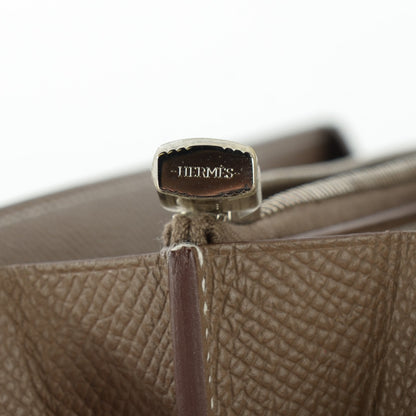 Hermes Epsom Kelly Longue Wallet Etoupe 9 of 14