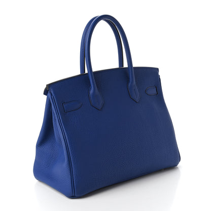 Hermes Togo Birkin 30 Bleu Electrique 3 of 13