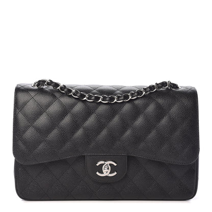 Chanel Caviar Quilted Jumbo Double Flap Black 1 of 11