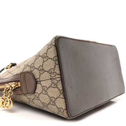 Gucci GG Supreme Monogram Web Medium Ophidia Top Handle Dome Bag Brown 9 of 10