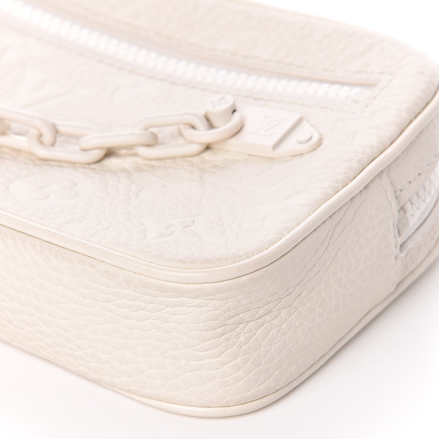 Louis Vuitton Taurillon Monogram Pochette Volga White 8 of 8