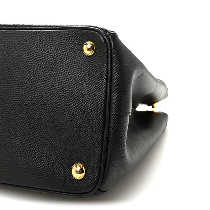 Prada Saffiano Lux Medium Galleria Double Zip Tote Black 9 of 9