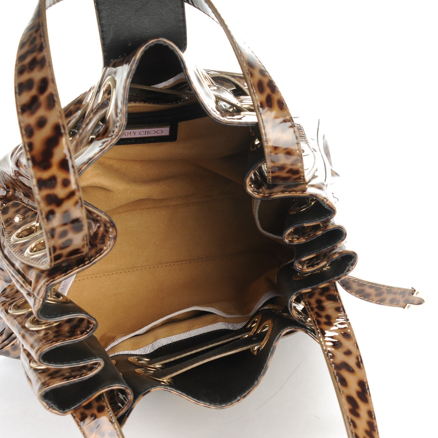 Patent Leopard Print Riki Natural