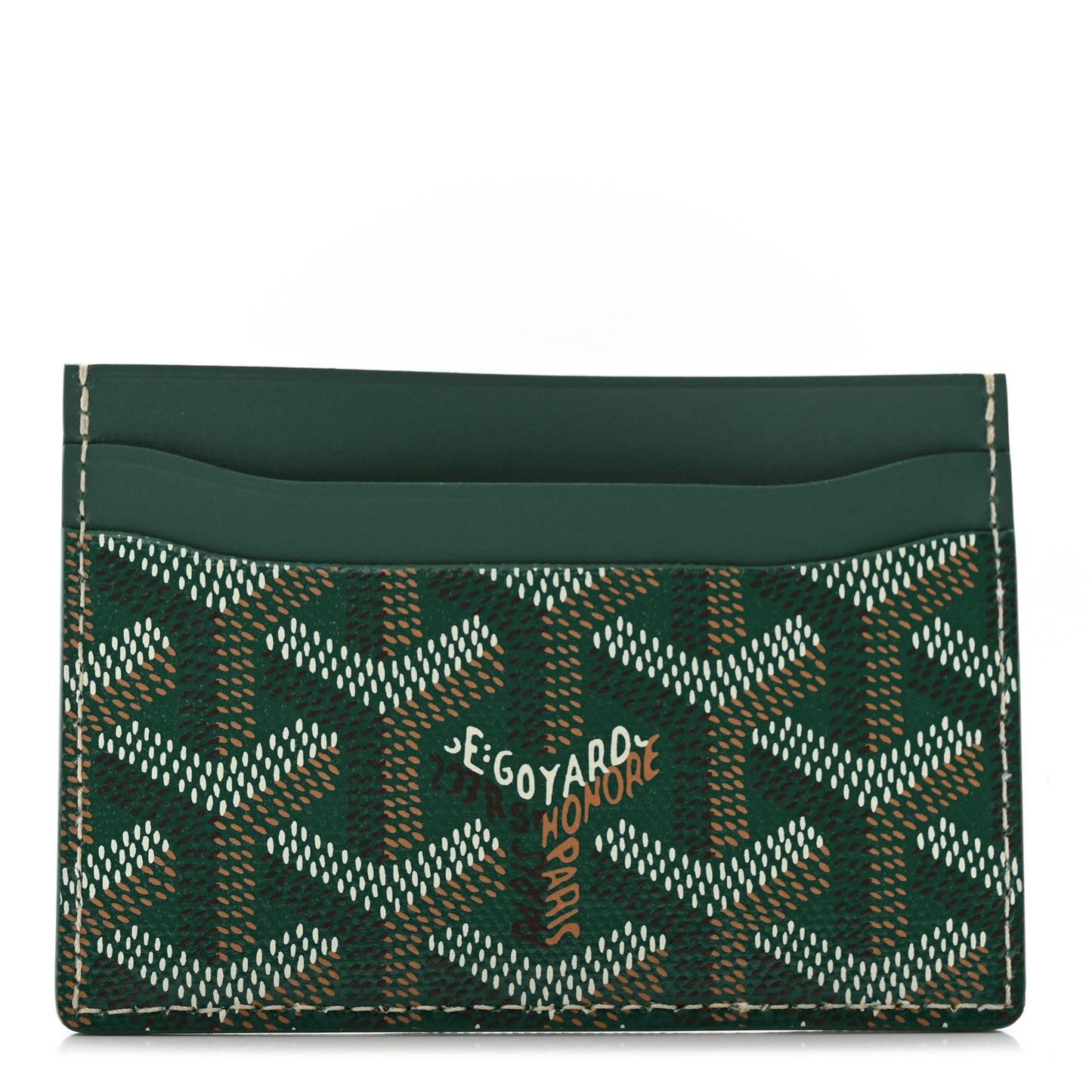 Goyardine Saint Sulpice Card Holder Green