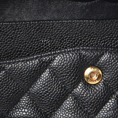 Chanel Caviar Quilted Medium Double Flap Black 9 of 10