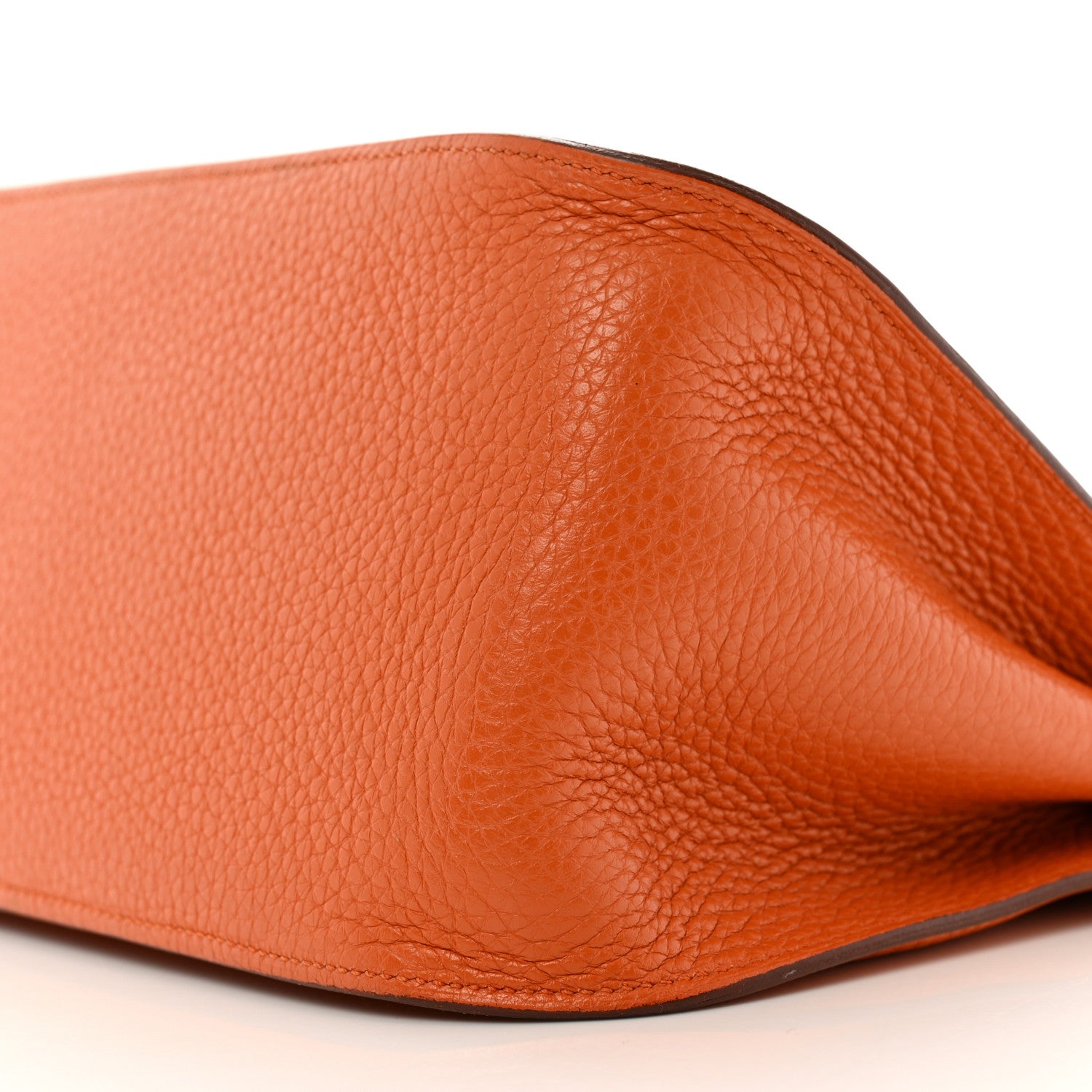 Hermes Taurillon Clemence Jypsiere 28 Orange 10 of 16