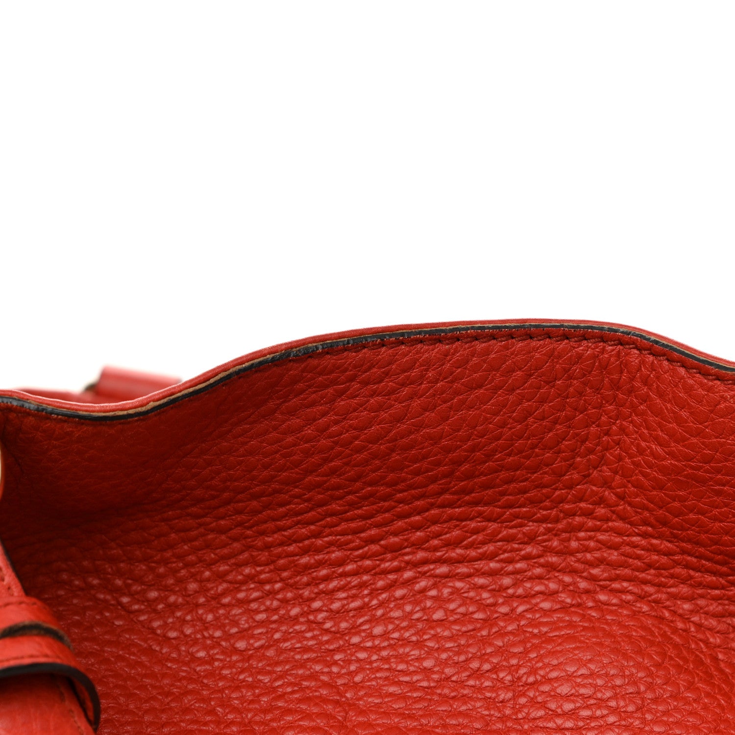 Gucci Pebbled Calfskin Medium Soho Shoulder Bag Red 12 of 13