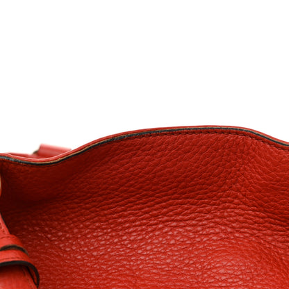 Gucci Pebbled Calfskin Medium Soho Shoulder Bag Red 12 of 13