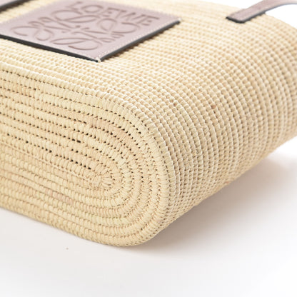 Loewe Raffia Square Basket Tote Bag Natural Tan 6 of 7